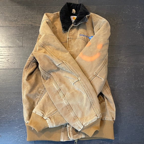 VTG Carhartt Jacket Mens Medium J14 BRN Synovex Choice in brown HTF western coat - Picture 10 of 16